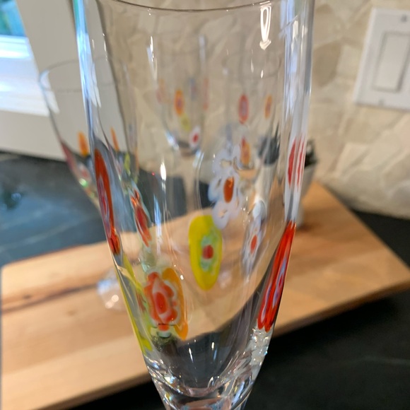 MILLEFIORI FLUTES | Set of 4 | Set 2 of 2 - Picture 3 of 7